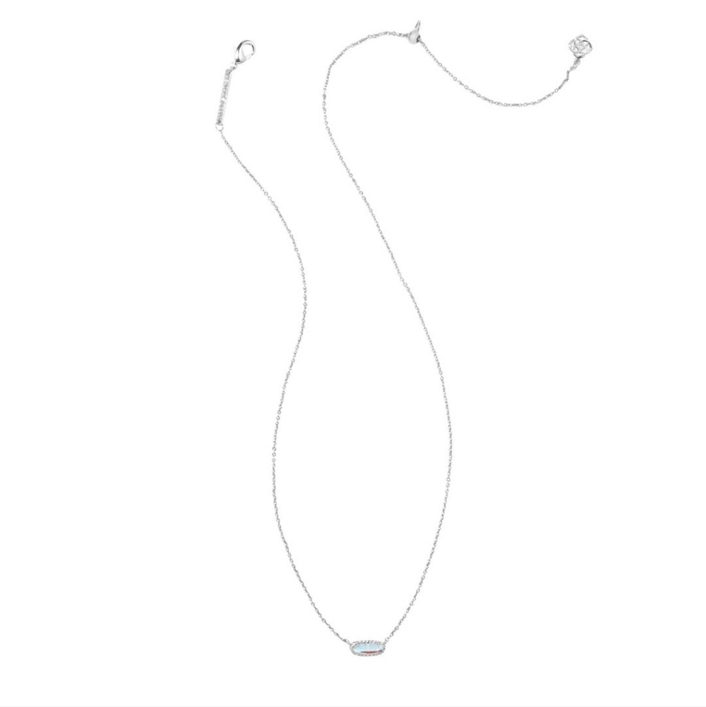 New! Kendra Scott Pendant Elegant Necklace Dichroic Glass Y2K Retro Inspired